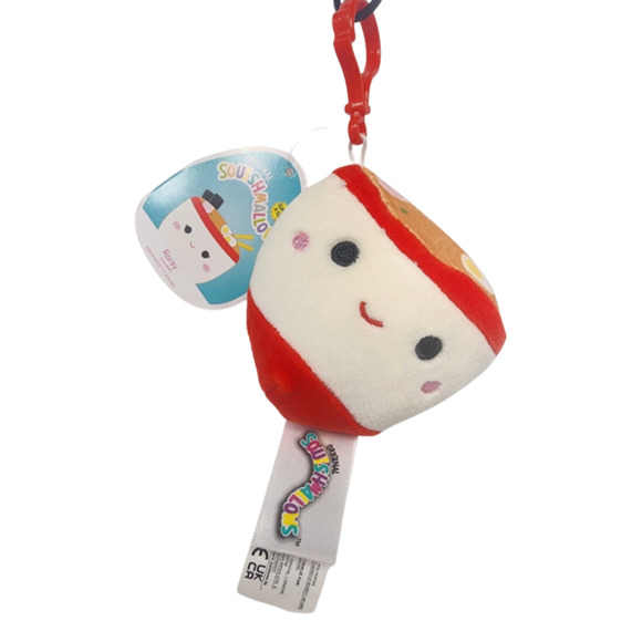 Squishmallows Raisy The Ramen Clip On 3.5" NWT - Picture 1 of 2